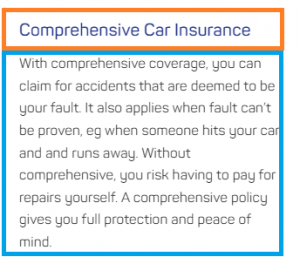 Comprehensive Car insurance