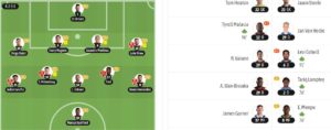 man united vs brighton & hove albion f.c. lineups